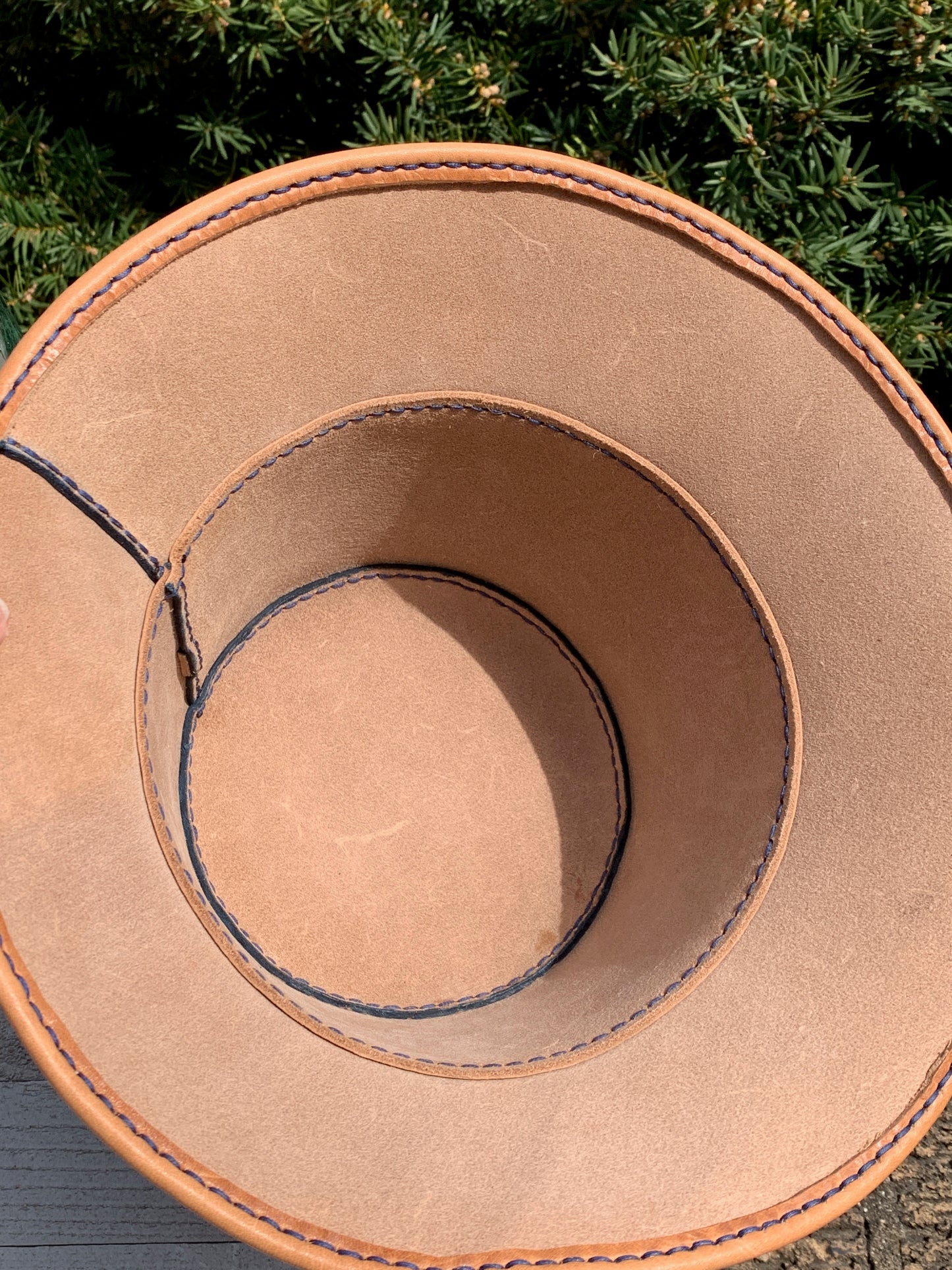 Caramel Tan Leather Bucket Hat