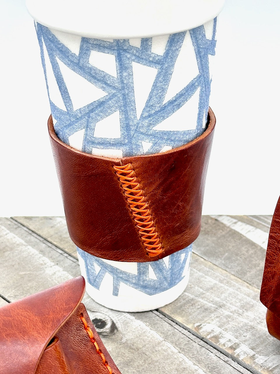 "Coffee, Tea, or Me?" Cup Sleeve in Gray