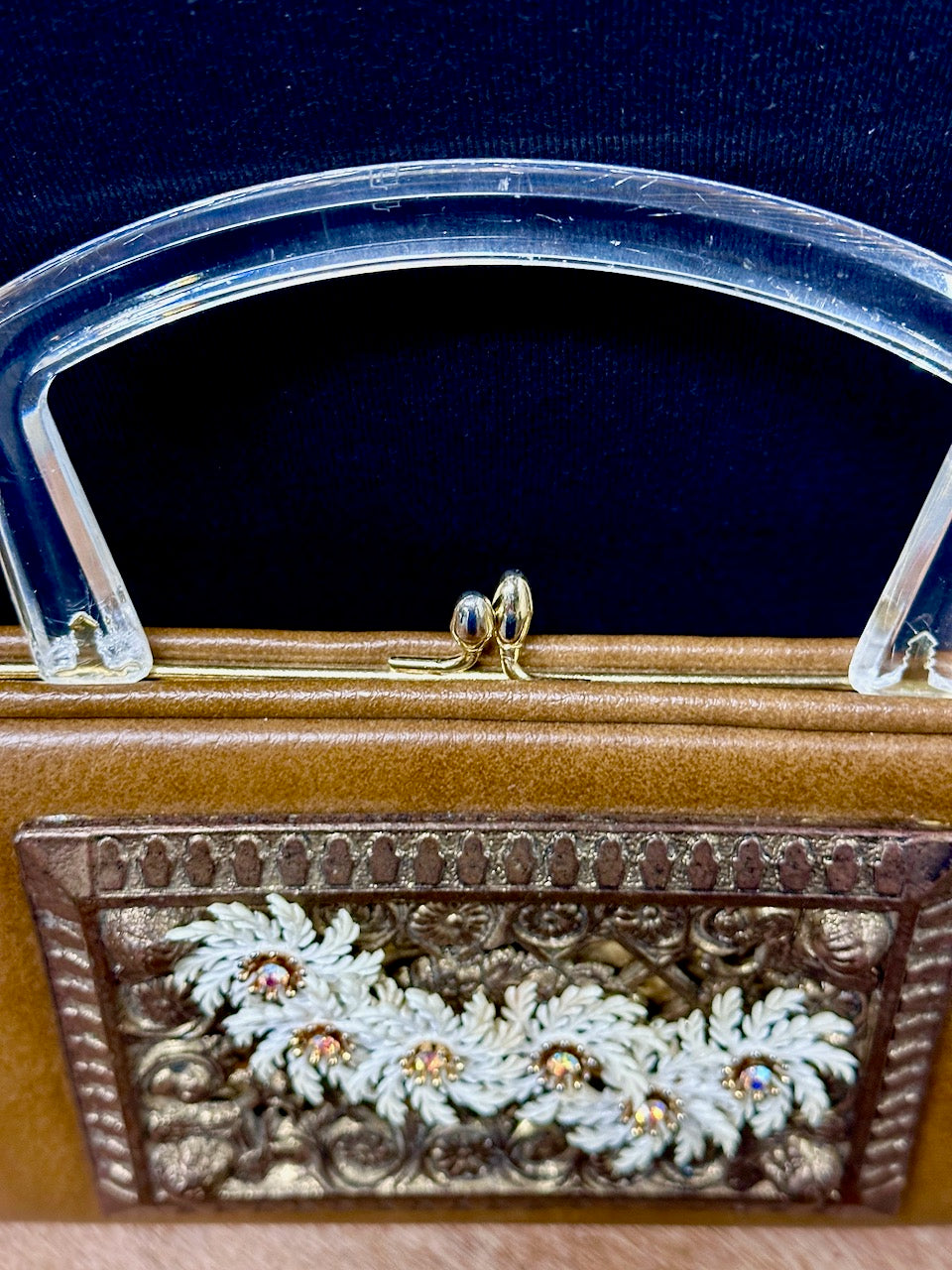 "Brown Betty" Upcycled Vintage Clutch