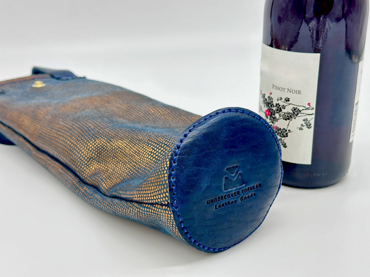 "The Domer"- Leather Wine Bottle Carrier
