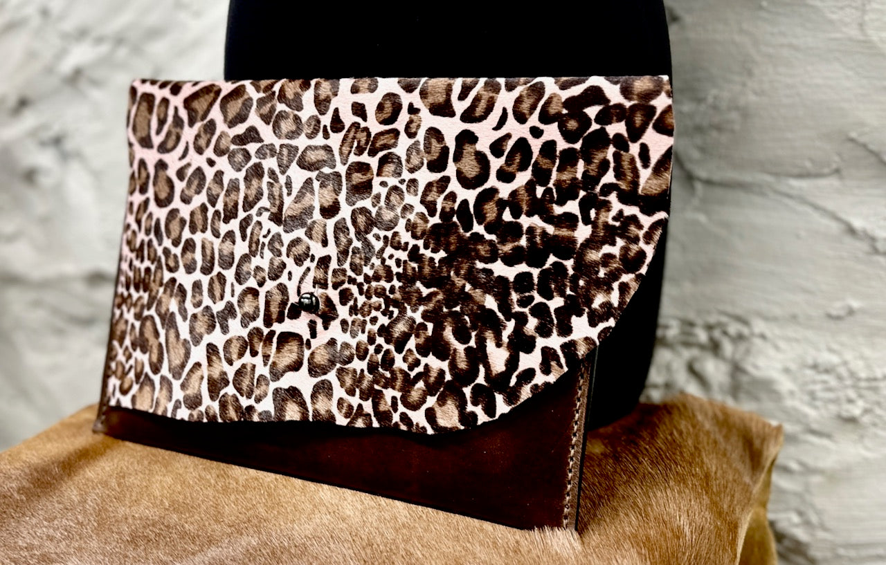 The Pink Leopard Clutch