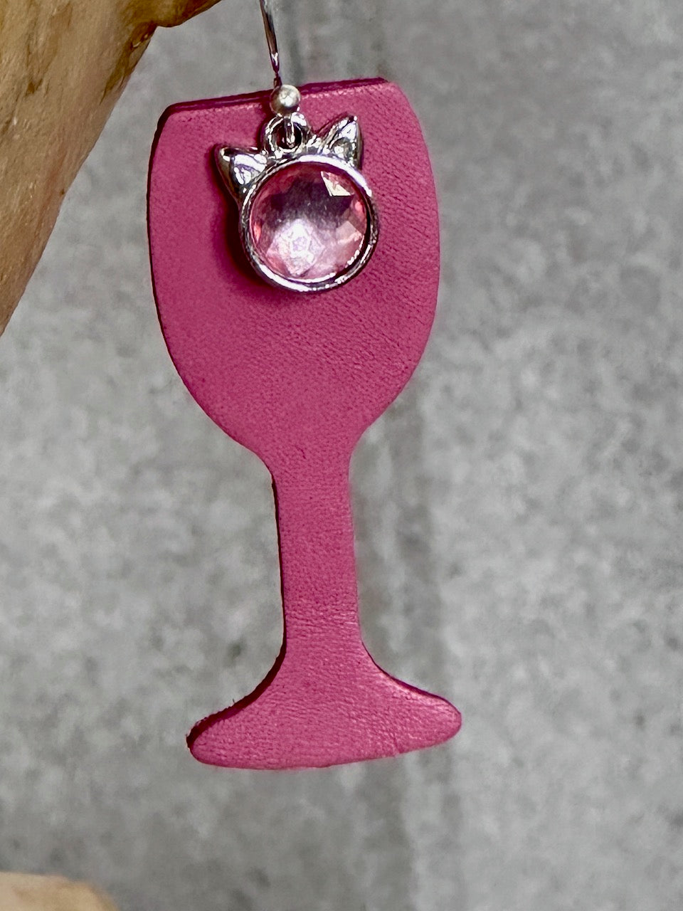 "Pink Cat" Earrings