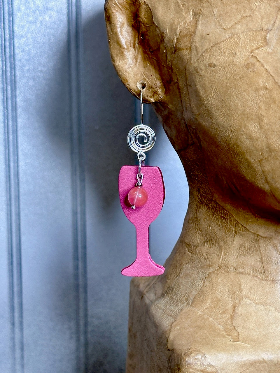 "Drink Pink" Earrings