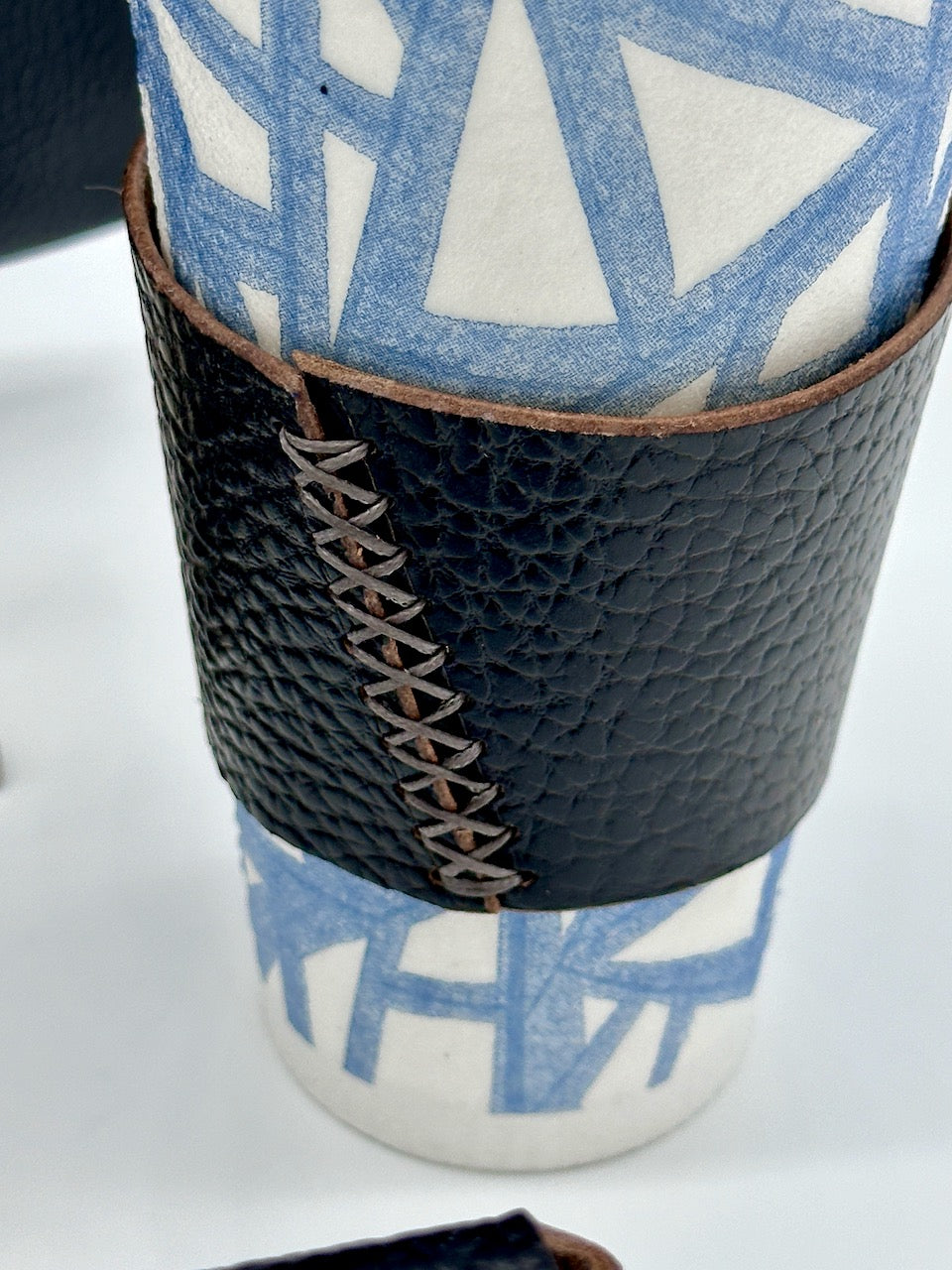 "Coffee, Tea, or Me?" Cup Sleeve in Gray