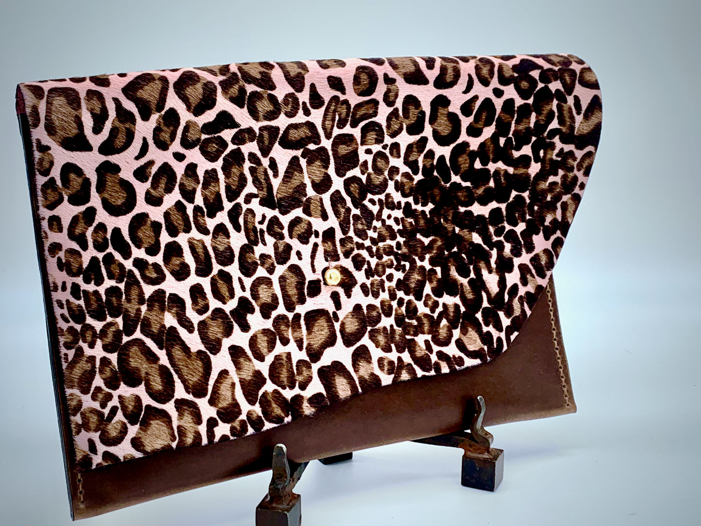 The Pink Leopard Clutch