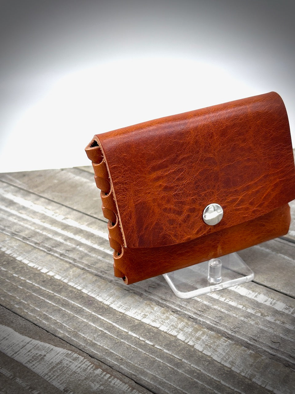 "The Cash Cache" Wallet in Cognac Brown