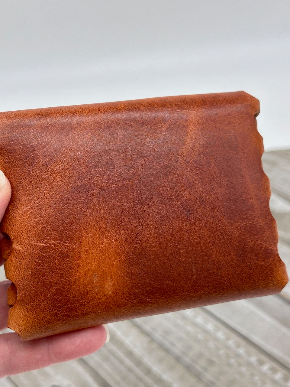 "The Cash Cache" Wallet in Cognac Brown