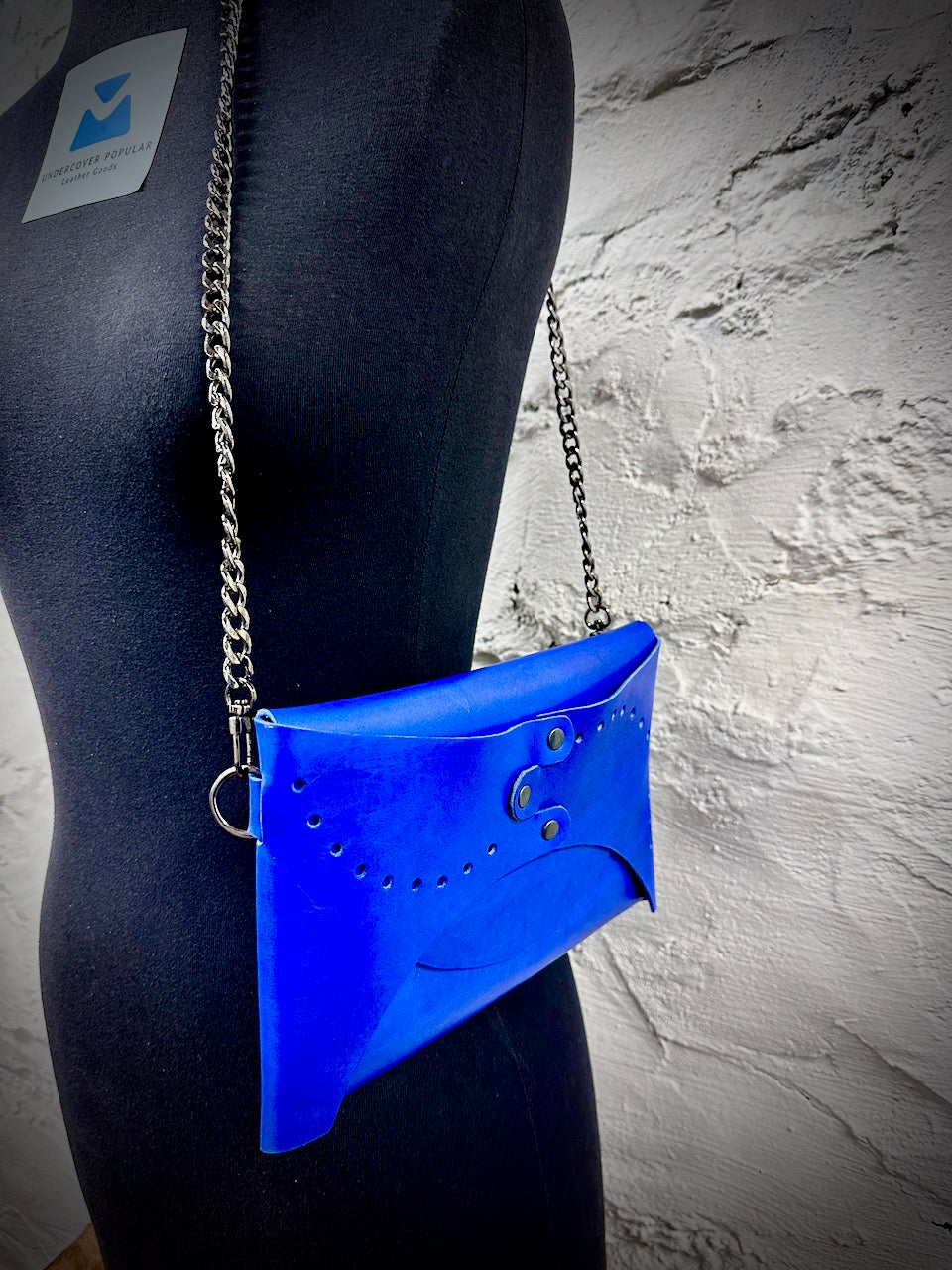 The "Wholey Chic!" Crossbody- Circles in Cobalt Blue