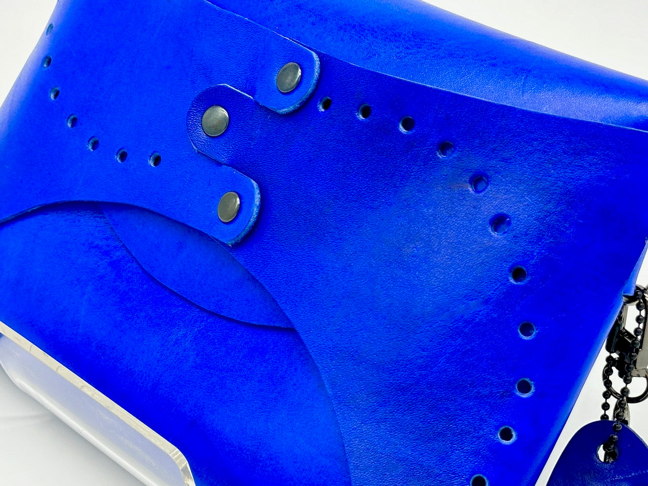 The "Wholey Chic!" Crossbody- Circles in Cobalt Blue