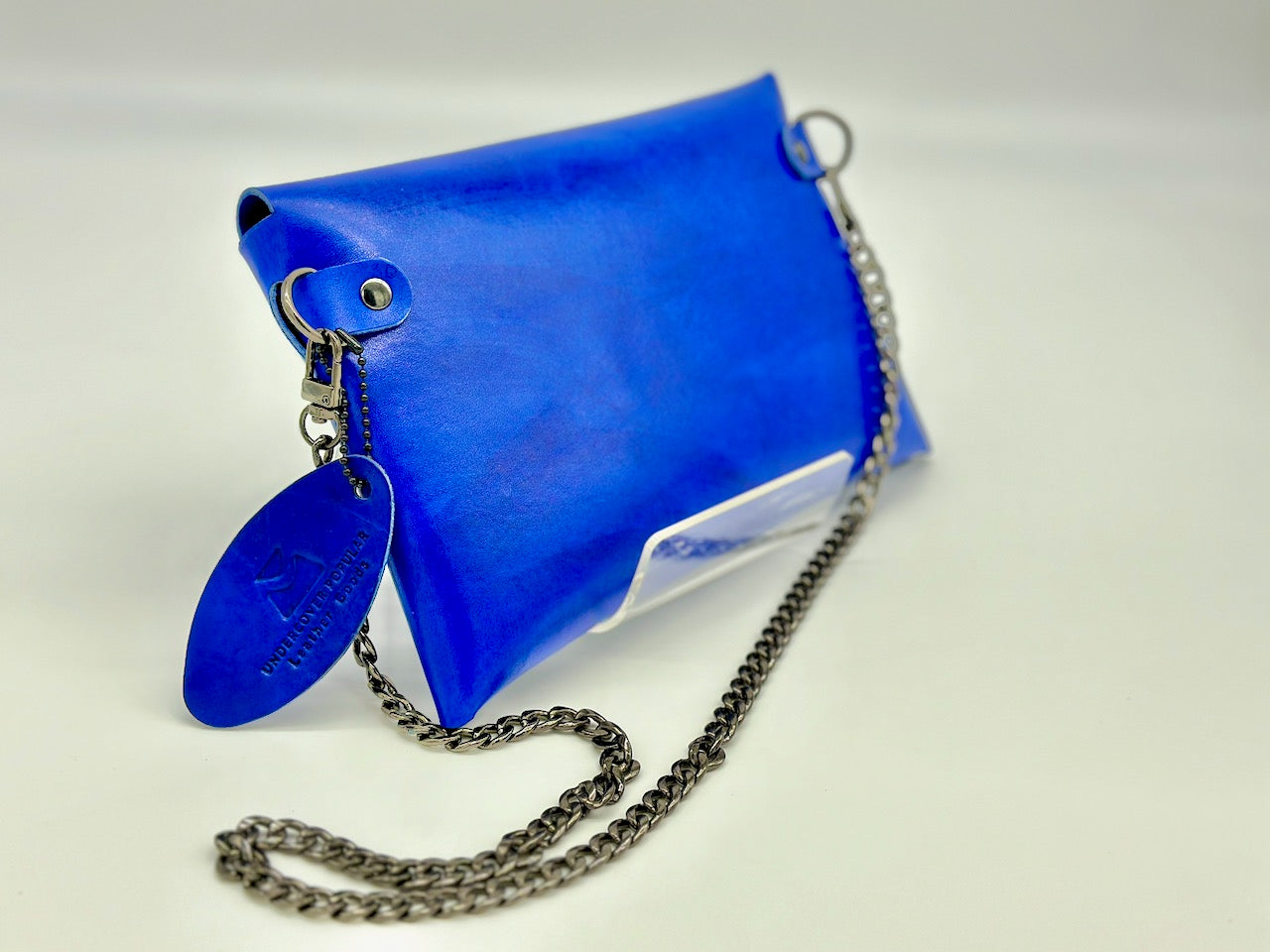 The "Wholey Chic!" Crossbody- Circles in Cobalt Blue