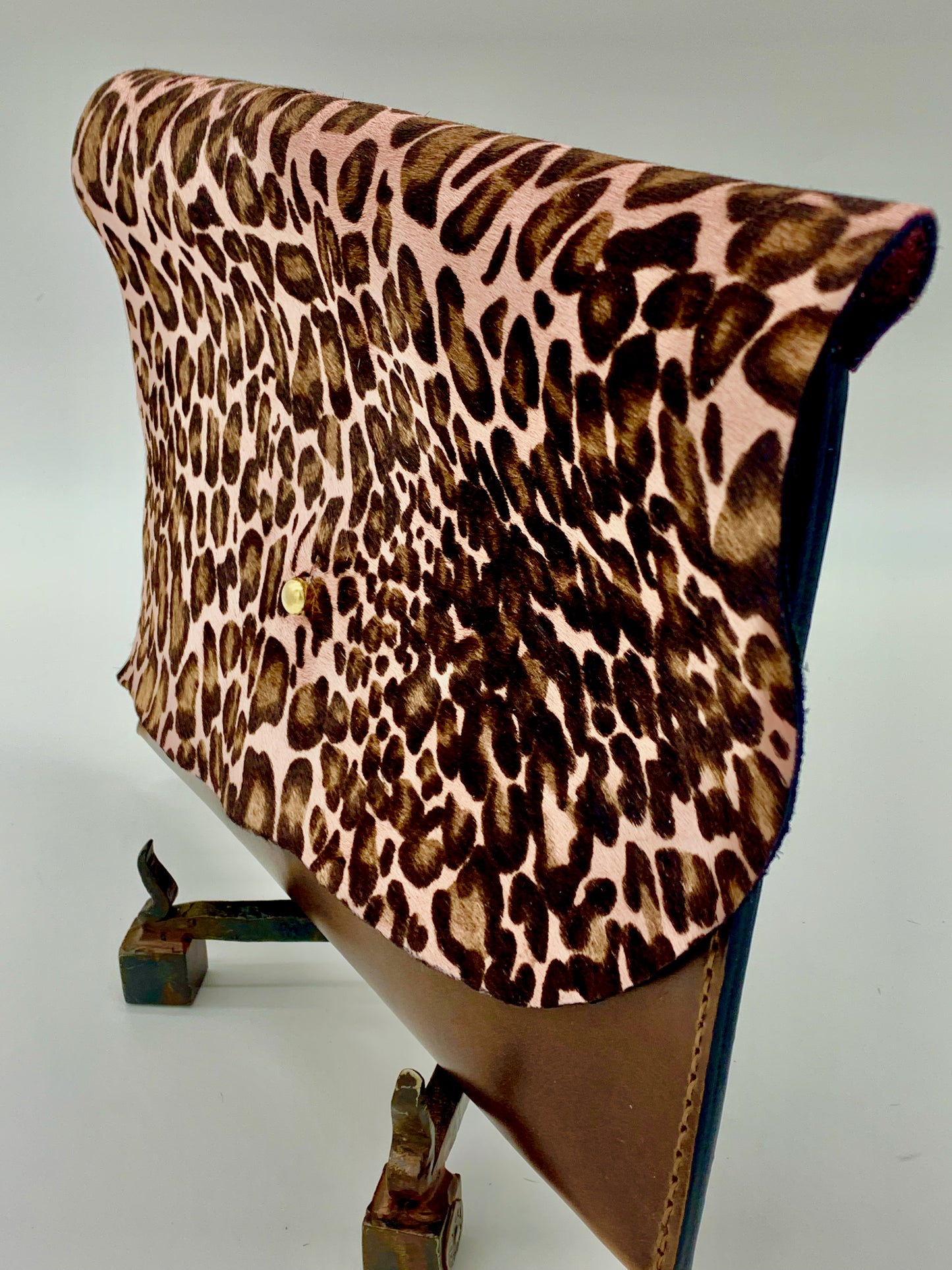 The Pink Leopard Clutch