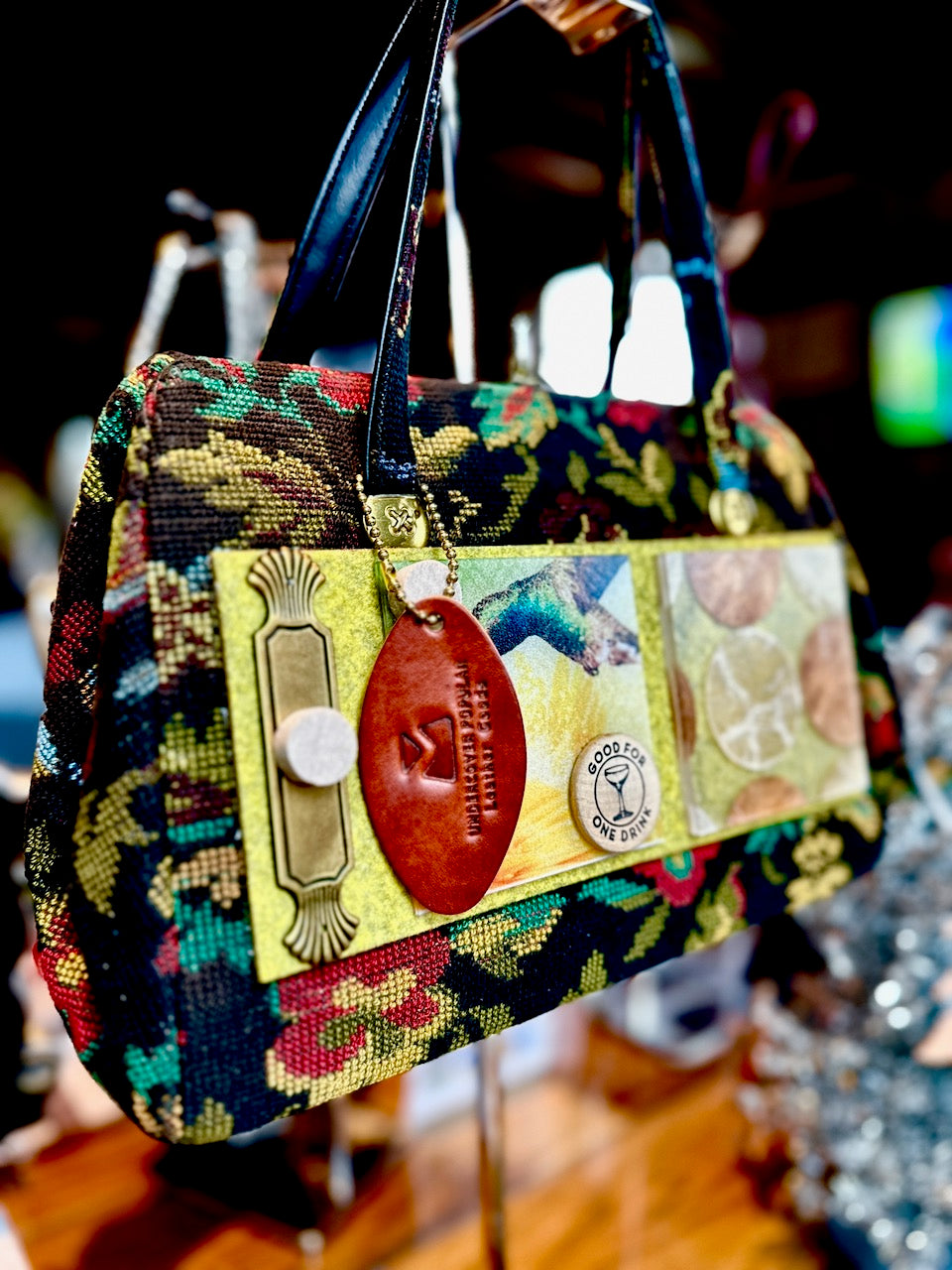 "The Hummingbird" Upcycled Vintage Purse