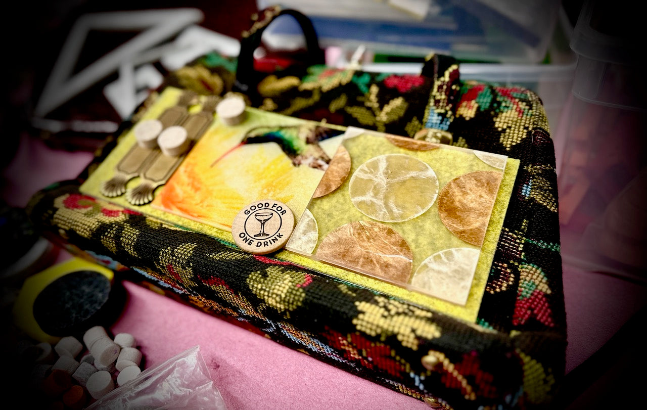 "The Hummingbird" Upcycled Vintage Purse