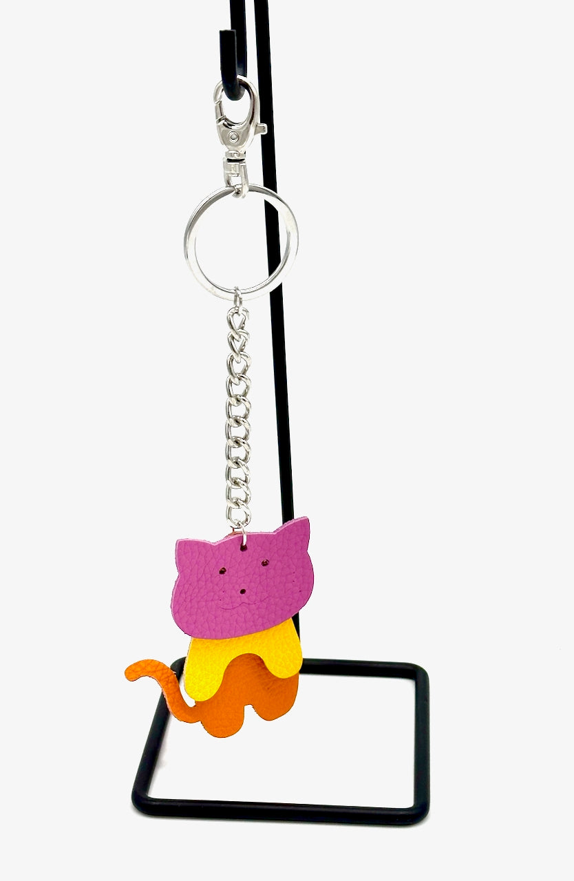key chain and purse fob made from leather