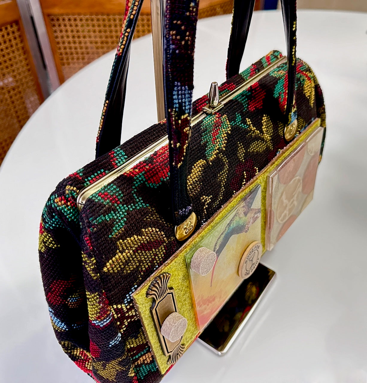 "The Hummingbird" Upcycled Vintage Purse
