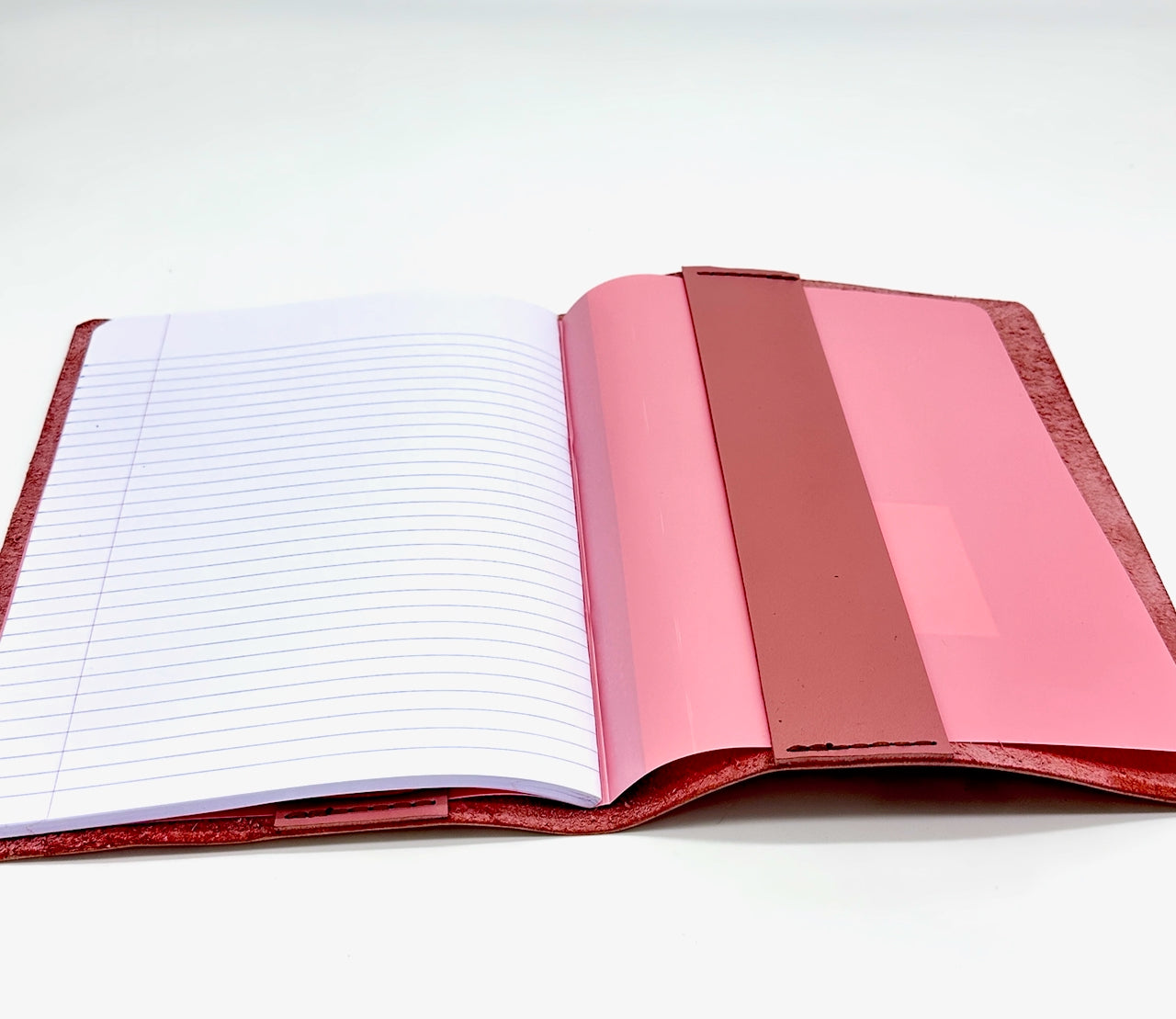 back interior cover with refillable paper insert