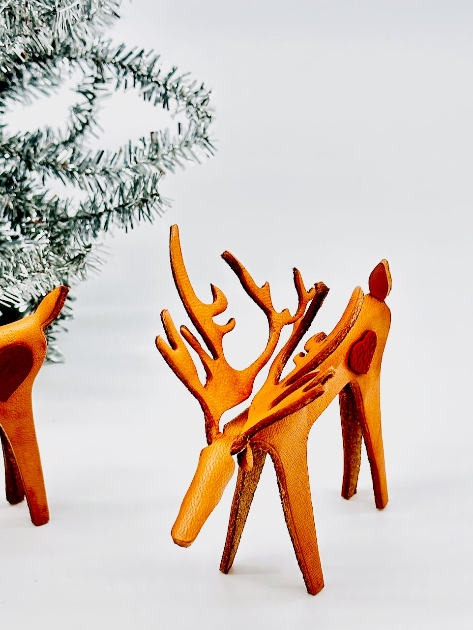 Elkhart Reindeer Leather Figurine