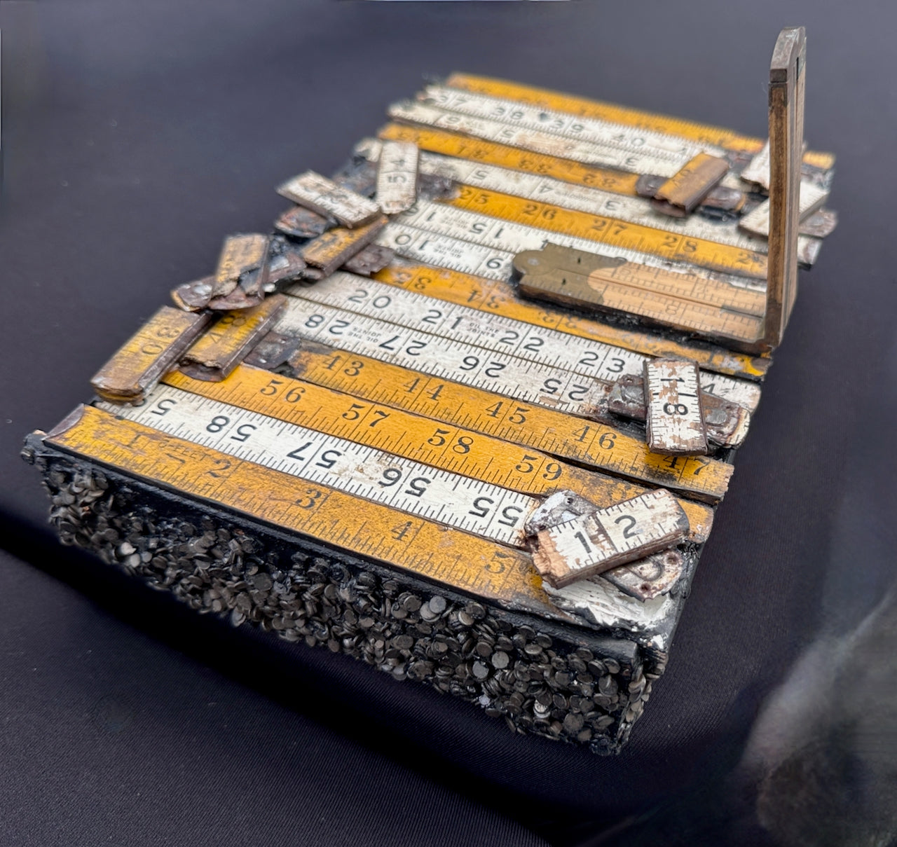 Vintage Yardstick Rulers Decorative Cigar Box