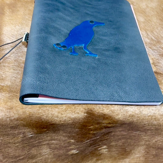 video showing journal covers and paper notebook insert
